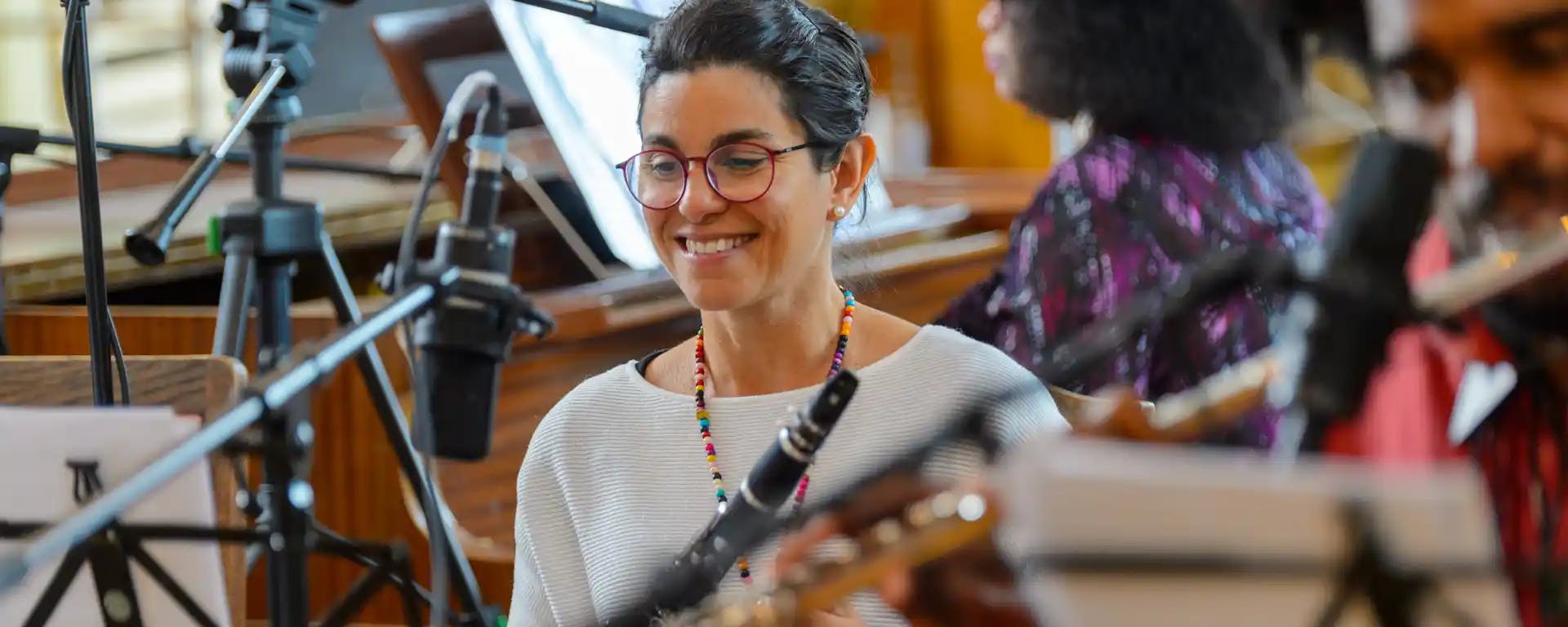 Bild der kubanischen Klarinettistin von 'The Cuban Orquesta'